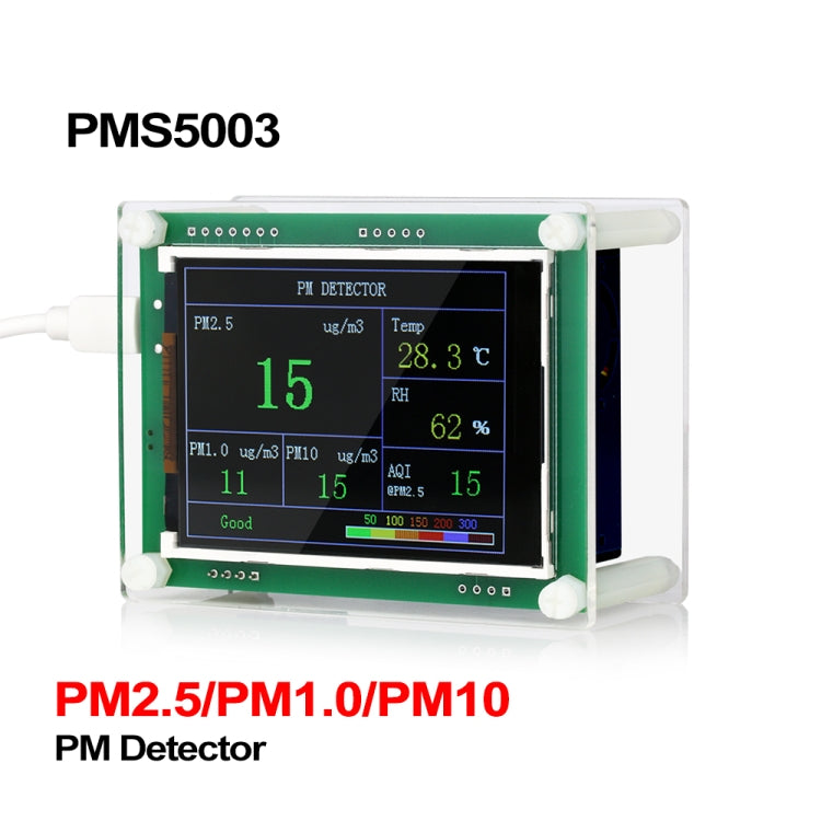 PMS5003 Car PM2.5 Detector Tester Meter Air Quality Monitor Home Car Office Outdoors Gas Thermometer Analysis - Indoor Thermometer by PMC TechLife | Online Shopping South Africa | PMC TechLife