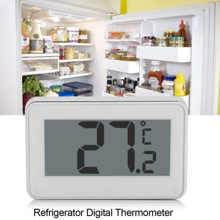 Large LCD Refrigerator Thermometer with Adjustable Stand Magnet Digital Thermometer(White) - Digital Thermometer by PMC TechLife | Online Shopping South Africa | PMC TechLife