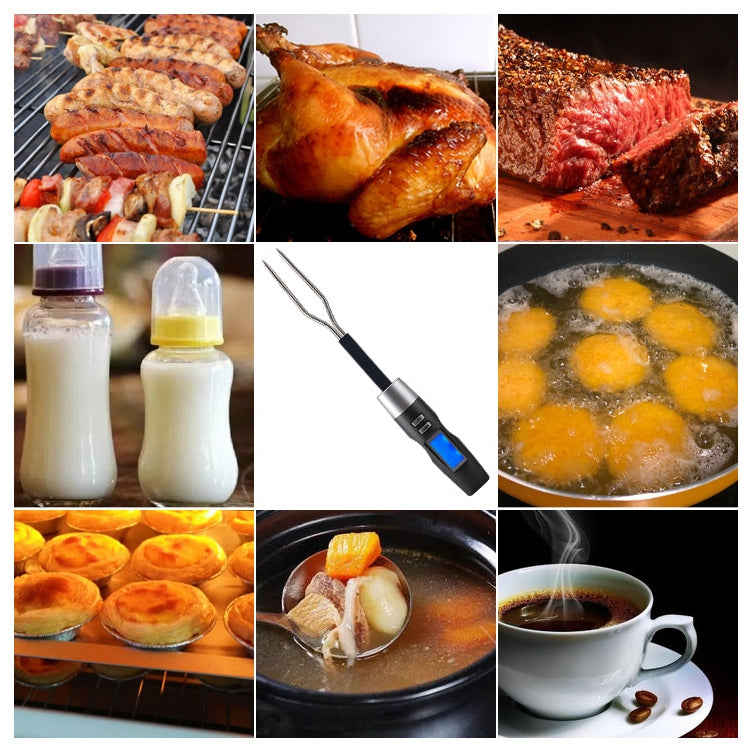 TS-BN60 Kitchen Food Cooking Double Fork Thermometer with Backlight - Cooking Thermometers by PMC TechLife | Online Shopping South Africa | PMC TechLife | Buy Now Pay Later Mobicred