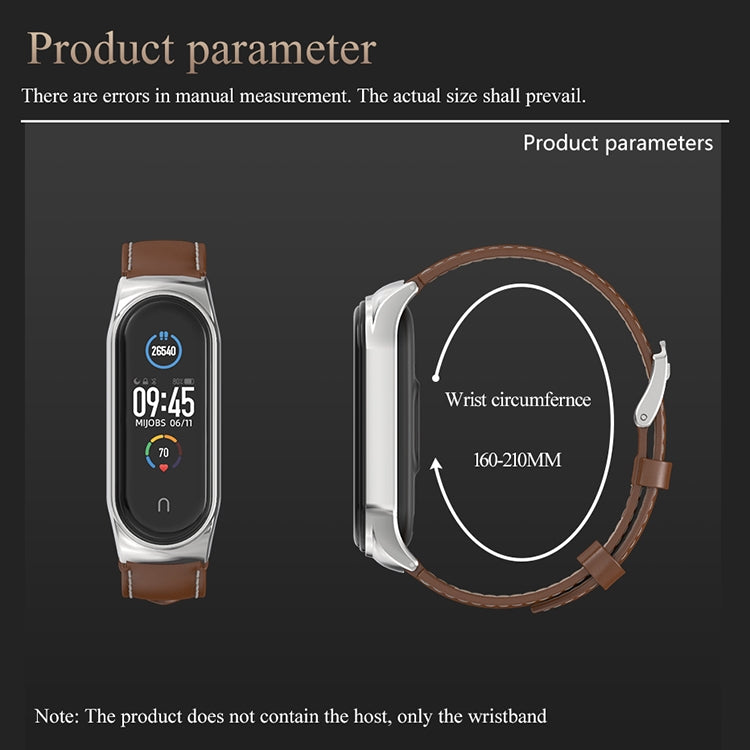 For Xiaomi Mi Band 6 / 5 / 4 / 3 Mijobs CS Microfiber Leather Watch Band(Black) - free shipping - PMC TechLife - Order now!