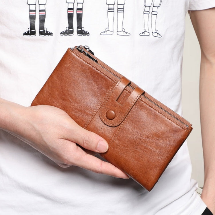 Retro Ladies RFID Wallet Leather Long Mobile Phone Bag(Red) - free shipping - PMC TechLife - Order now!