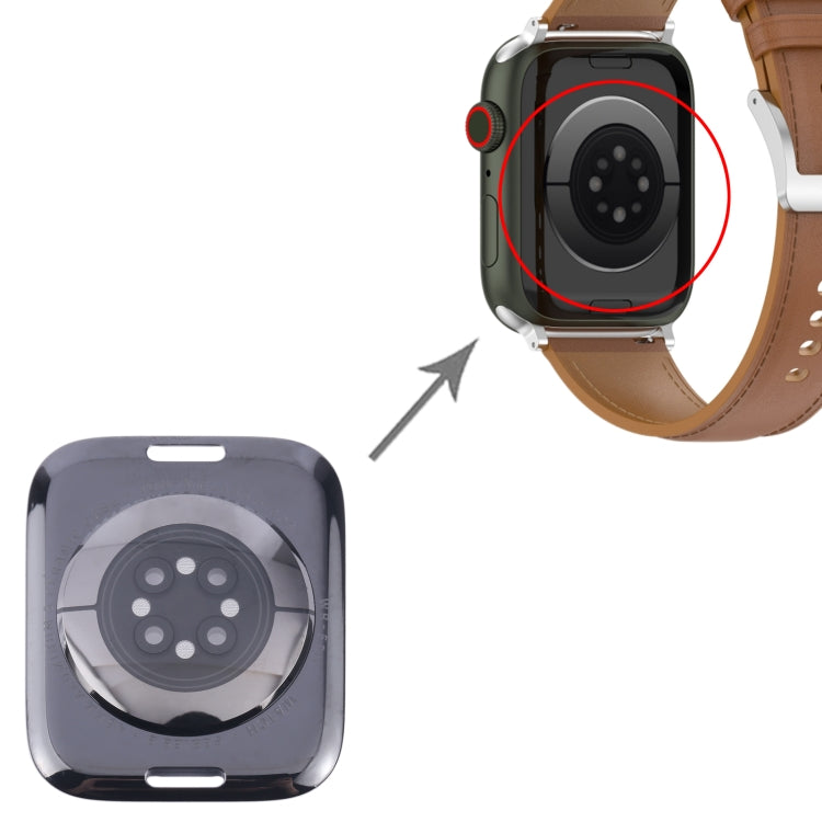 For Apple Watch Series 9 45mm Rear Housing Glass Cover(Black) - Back Cover by PMC TechLife | Online Shopping South Africa | PMC TechLife