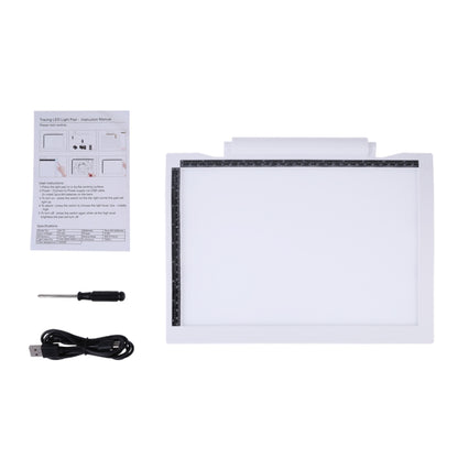 A4-19 6.5W Three Level of Brightness Dimmable A4 LED Drawing Sketchpad Light Pad with USB Cable (White) -  by PMC Jewellery | Online Shopping South Africa | PMC Jewellery | Buy Now Pay Later Mobicred