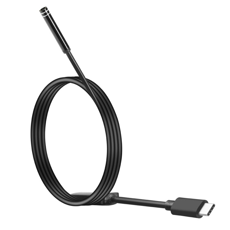 AN97 USB-C / Type-C Endoscope Waterproof IP67 Tube Inspection Camera with 8 LED & USB Adapter, Length: 1m, Lens Diameter: 7mm -  by PMC Jewellery | Online Shopping South Africa | PMC Jewellery | Buy Now Pay Later Mobicred