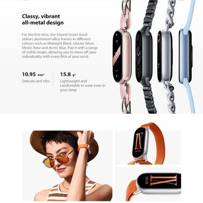 Original Xiaomi Smart Band 9 Global 1.62 inch AMOLED Screen 5ATM Waterproof Smart Watch, Support Blood Oxygen / Heart Rate Monitor (Silver) - Wearable Devices by Xiaomi | Online Shopping South Africa | PMC Jewellery | Buy Now Pay Later Mobicred