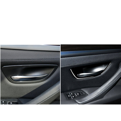 For BMW 5 Series F10 2011-2017 4pcs Car Door Handle Frame Decorative Sticker,Left and Right Drive Universal - Car Interior Mouldings by PMC Jewellery | Online Shopping South Africa | PMC Jewellery | Buy Now Pay Later Mobicred