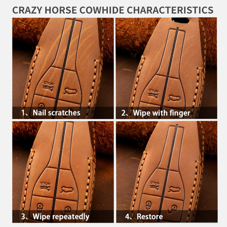 For Chevrolet GMC / Colorad 6-button C160 Car Key Leather Protective Case (Brown) - Car Key Cases by PMC TechLife | Online Shopping South Africa | PMC TechLife | Buy Now Pay Later Mobicred