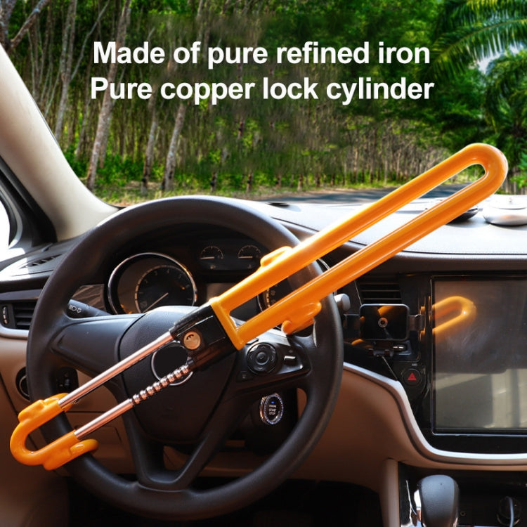 Car Steering Wheel Anti-Theft Lock Retractable Self-Defense Lock (Red) - Steering Wheel Locks by PMC TechLife | Online Shopping South Africa | PMC TechLife | Buy Now Pay Later Mobicred