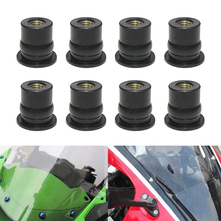 20 in 1 M6 Universal Motorcycle Windshield Brass Nuts - Replacement Parts by PMC TechLife | Online Shopping South Africa | PMC TechLife | Buy Now Pay Later Mobicred