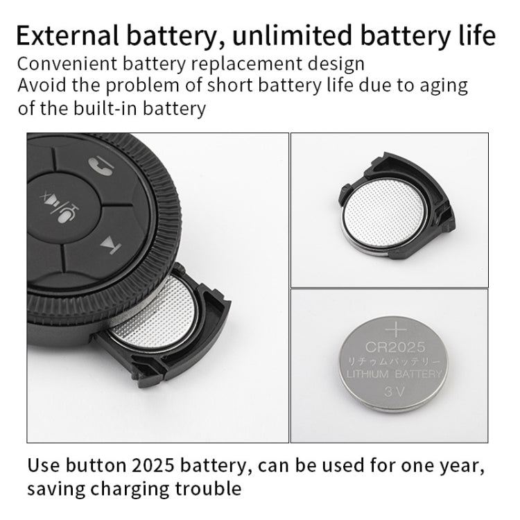 DQX-999A Multifunctional Steering Wheel Button Controller Car DVD Screen Wireless Remote Control (Black) - free shipping - PMC TechLife - Order now!