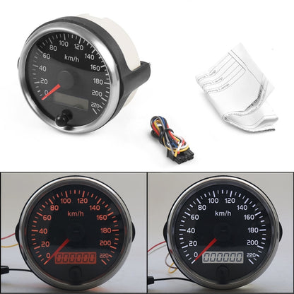 Car Modified 85mm 2 in 1 LCD Instrument Speedometer + Odometer - Clocks & Car Meters by PMC Jewellery | Online Shopping South Africa | PMC Jewellery | Buy Now Pay Later Mobicred