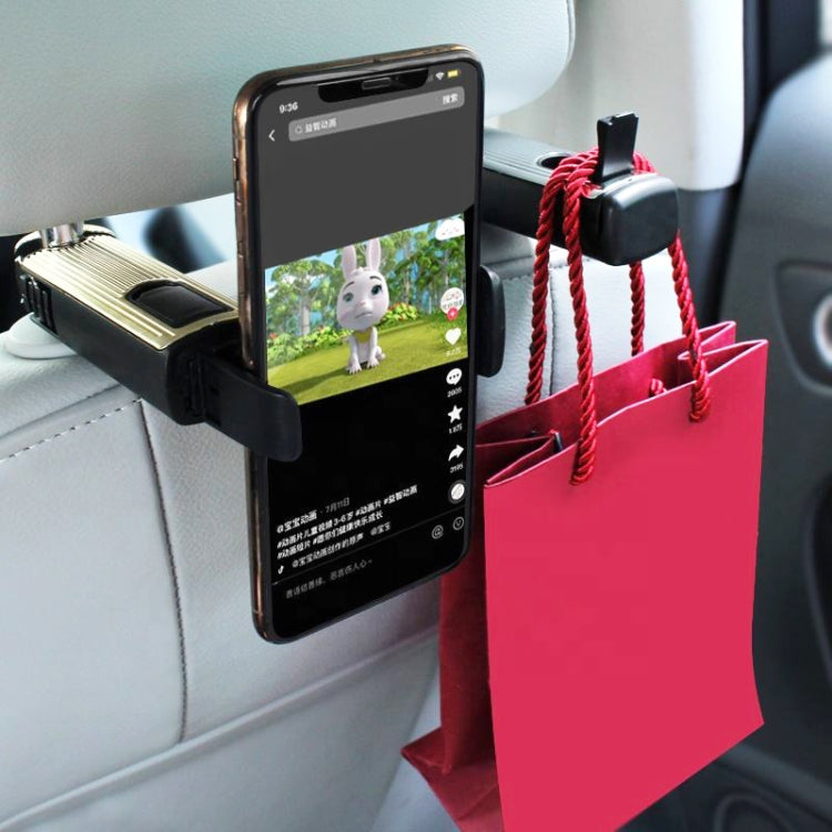 G202 Car Creative Phone Bracket Hook 360 Degree Rotating Telescopic Bracket(Black) - Universal Car Holders by PMC TechLife | Online Shopping South Africa | PMC TechLife | Buy Now Pay Later Mobicred