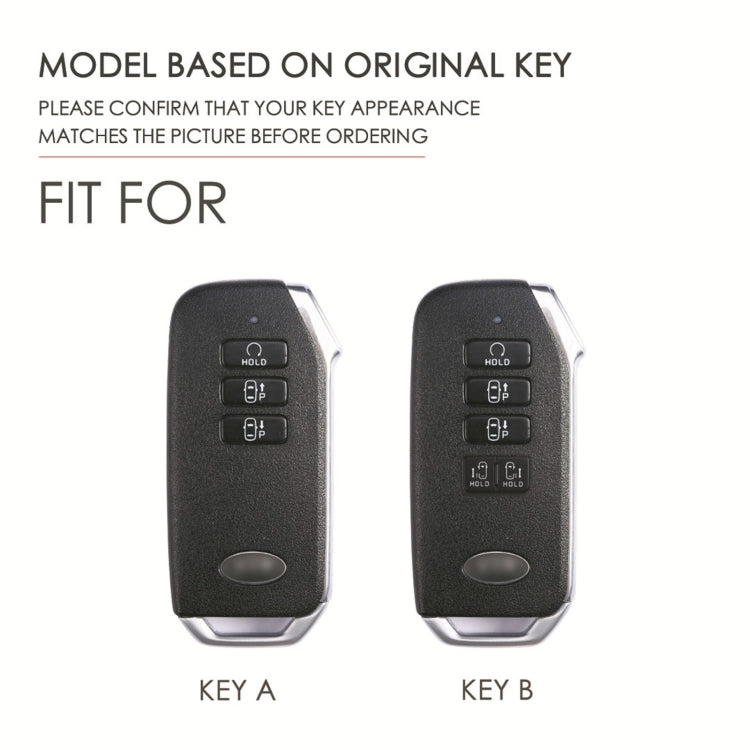 For Kia 5-button Hallmo Car Cowhide Leather Key Protective Cover Key Case(Brown) - free shipping - PMC TechLife - Order now!