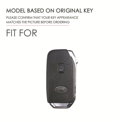 For Kia Sorento / Seltos 2021 / K5 Hallmo Car Cowhide Leather Key Protective Cover Key Case(Brown) - Car Key Cases by Hallmo | Online Shopping South Africa | PMC Jewellery | Buy Now Pay Later Mobicred