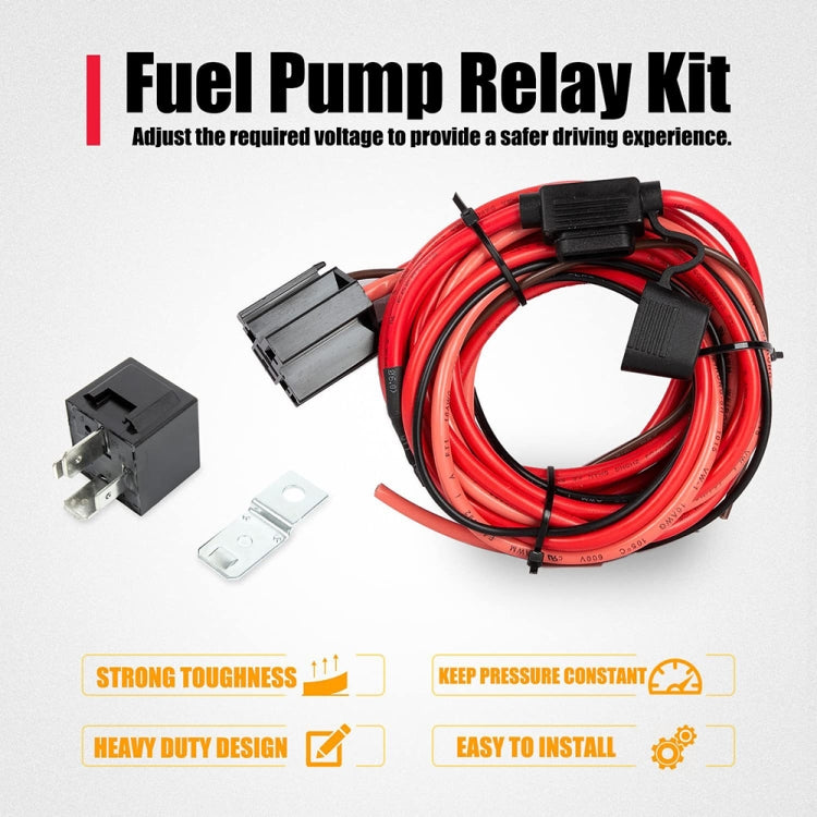 Universal 12V Electric Fuel Pump Relay Kit - DIY Cables by PMC TechLife | Online Shopping South Africa | PMC TechLife | Buy Now Pay Later Mobicred