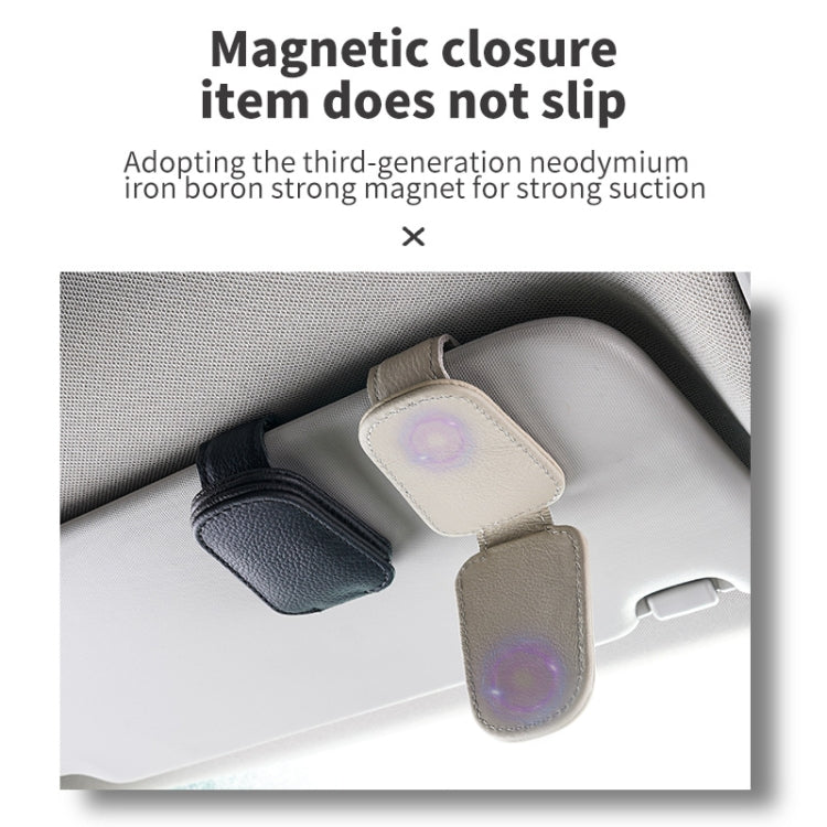 Car Sun Visor Glasses Clip Multi-functional Card Storage Bracket (Black) - Sunglasses & Glasses Clips by PMC TechLife | Online Shopping South Africa | PMC TechLife | Buy Now Pay Later Mobicred