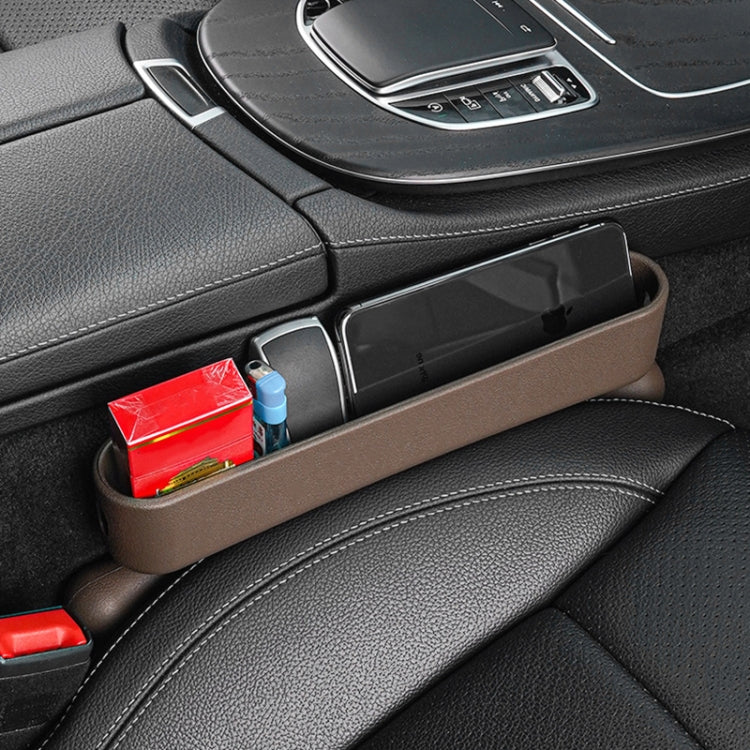 Car Gap Storage Box Multifunctional Car Seat Crevice Storage Box, Specification: 1 Pair (Brown) - Stowing Tidying by PMC TechLife | Online Shopping South Africa | PMC TechLife | Buy Now Pay Later Mobicred