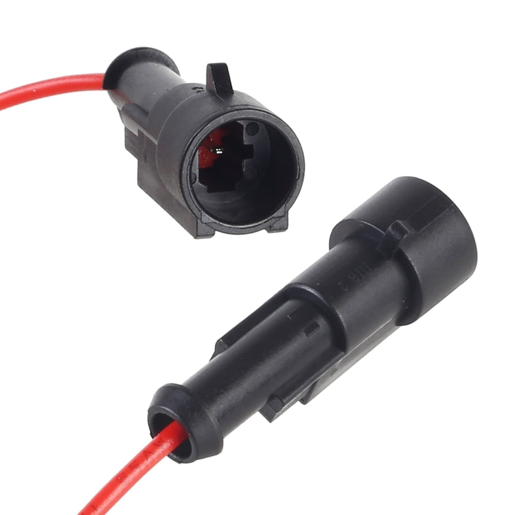 10pcs 1P Car Waterproof Plug Car Connector Plug-In, Length：10cm - Cables & Connectors by PMC Jewellery | Online Shopping South Africa | PMC Jewellery