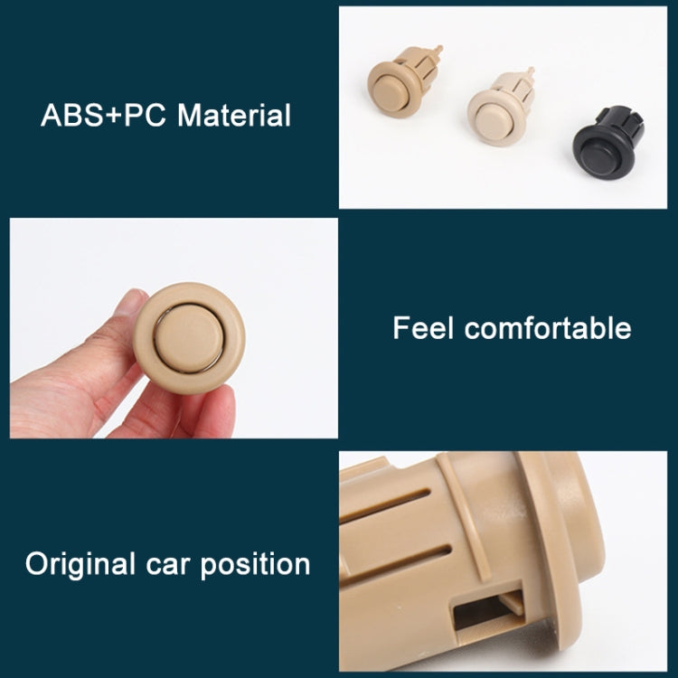 For BMW E90 / F18 Left Driving Car Rear Seat Headrest Switch Button 52207251371-1(Beige White) - Car Switches by PMC TechLife | Online Shopping South Africa | PMC TechLife | Buy Now Pay Later Mobicred