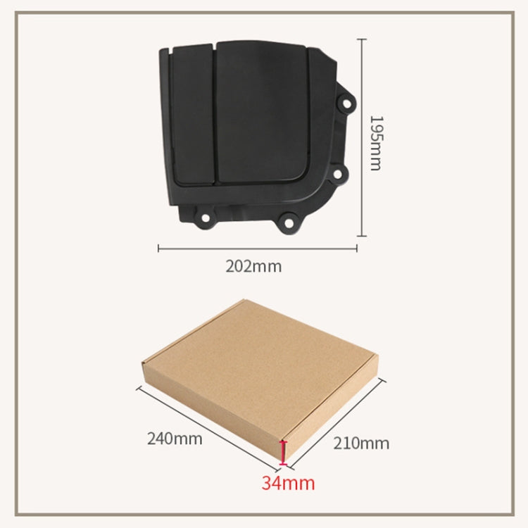 For BMW 3 Series E93 Left Driving Car Convertible Rear Platform Left Hinge Cover Folding Cover 5437 7174 546(Grey) - Others by PMC TechLife | Online Shopping South Africa | PMC TechLife | Buy Now Pay Later Mobicred