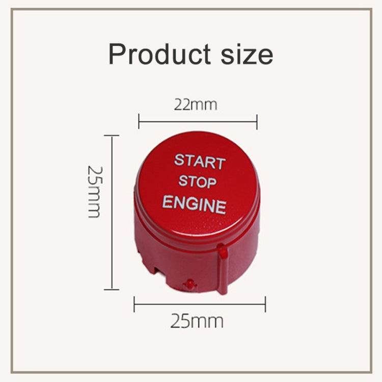 One-key Start Engine Stop Switch Button for Land Rover Freelander 2, Left Driving (Red) - Car Switches by PMC TechLife | Online Shopping South Africa | PMC TechLife | Buy Now Pay Later Mobicred