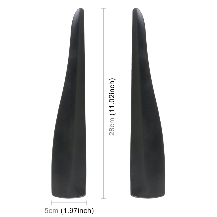 1 Pair Car Solid Color Silicone Bumper Strip, Style: Short (Black) - Anti Collision Sticker by PMC TechLife | Online Shopping South Africa | PMC TechLife | Buy Now Pay Later Mobicred