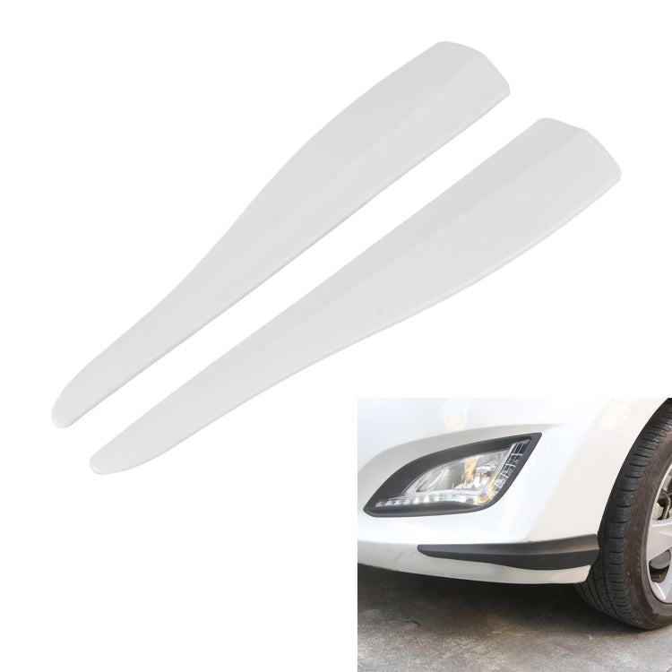 1 Pair Car Carbon Fiber Silicone Bumper Strip, Style: Short (White) - Anti Collision Sticker by PMC TechLife | Online Shopping South Africa | PMC TechLife | Buy Now Pay Later Mobicred