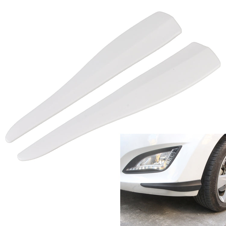 1 Pair Car Solid Color Silicone Bumper Strip, Style: Long (White) - Anti Collision Sticker by PMC TechLife | Online Shopping South Africa | PMC TechLife | Buy Now Pay Later Mobicred