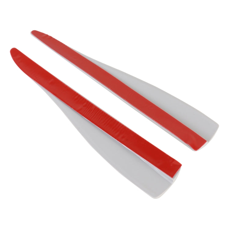 1 Pair Car Carbon Fiber Silicone Bumper Strip, Style: Long (Grey) - Anti Collision Sticker by PMC TechLife | Online Shopping South Africa | PMC TechLife | Buy Now Pay Later Mobicred