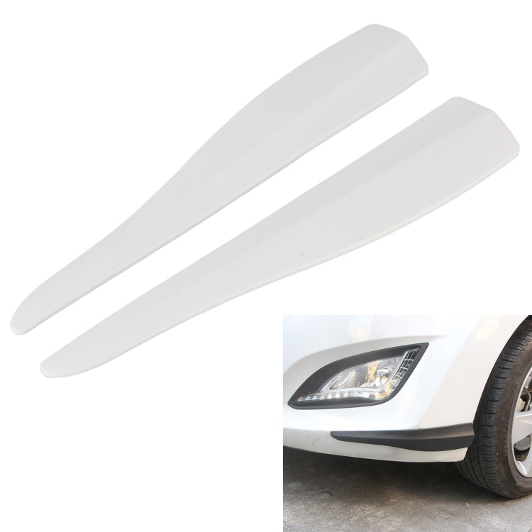 1 Pair Car Carbon Fiber Silicone Bumper Strip, Style: Long (White) - Anti Collision Sticker by PMC TechLife | Online Shopping South Africa | PMC TechLife | Buy Now Pay Later Mobicred