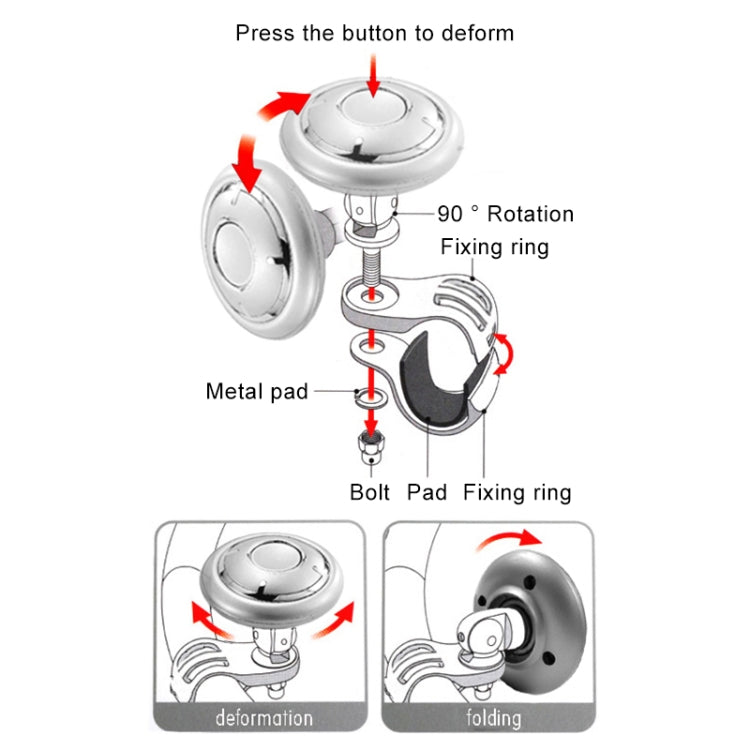 YI-71 Car Steering Wheel Booster Ball Car Power Handle (Silver Grey) - Steering Wheel Accessories by PMC Jewellery | Online Shopping South Africa | PMC Jewellery | Buy Now Pay Later Mobicred