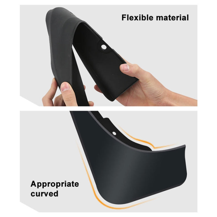 For KIA NIRO DE 2016-2019 4pcs/Set Car Auto Soft Plastic Splash Flaps Fender Guard - Mudguards by PMC TechLife | Online Shopping South Africa | PMC TechLife | Buy Now Pay Later Mobicred