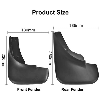 For Volkswagen Bora 2003-2008 4pcs/Set Car Auto Soft Plastic Splash Flaps Fender Guard - Mudguards by PMC Jewellery | Online Shopping South Africa | PMC Jewellery | Buy Now Pay Later Mobicred