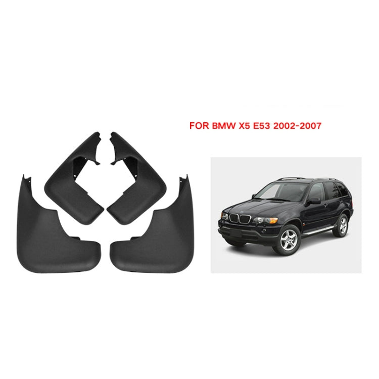 For BMW X5 E53 2002-2007 4pcs/Set Car Auto Soft Plastic Splash Flaps Fender Guard - Mudguards by PMC TechLife | Online Shopping South Africa | PMC TechLife | Buy Now Pay Later Mobicred