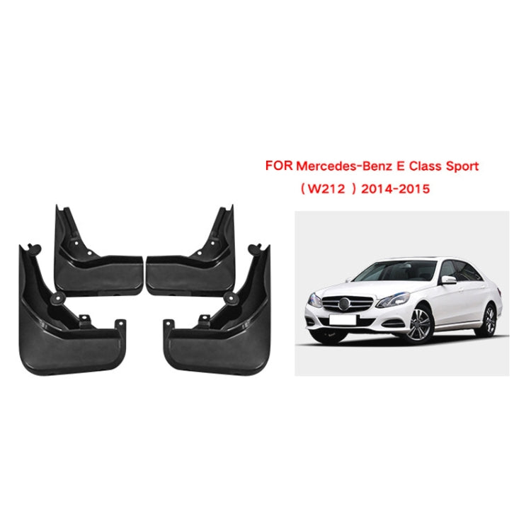 For Mercedes-Benz E-class Sport 2014-2015 4pcs/Set Car Auto Soft Plastic Splash Flaps Fender Guard - Mudguards by PMC TechLife | Online Shopping South Africa | PMC TechLife | Buy Now Pay Later Mobicred
