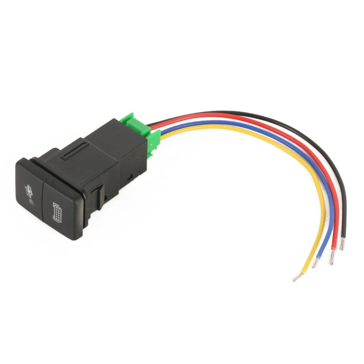 TS-202 For Toyota Blue-green Light Car Small Dual Control Switch with Lock - free shipping - PMC TechLife - Order now!