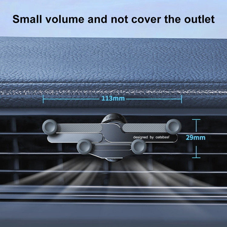 Car Knob Air Outlet Invisible Aluminum Alloy Gravity Holder - free shipping - PMC TechLife - Order now!