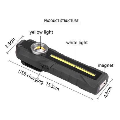 1902A Folding Magnet Car Inspection Light Work Maintenance Lamp Emergency COB LED USB Charging Lamp - Other Tools by PMC Jewellery | Online Shopping South Africa | PMC Jewellery