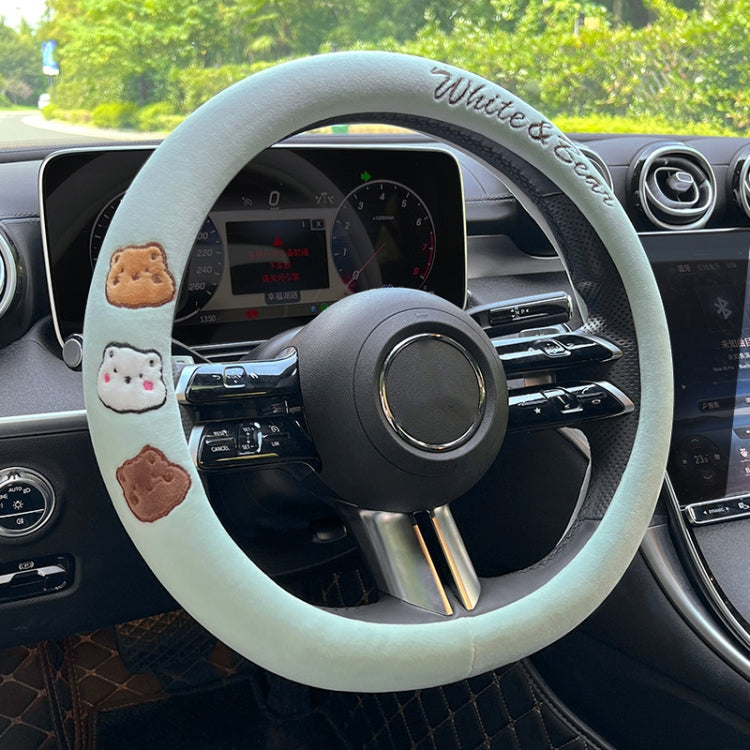 D Style Car Universal Cartoon Pattern Plush Warm Anti-skid Steering Wheel Cover, Diameter: 38cm (Grey) - Steering Wheel Accessories by PMC TechLife | Online Shopping South Africa | PMC TechLife | Buy Now Pay Later Mobicred