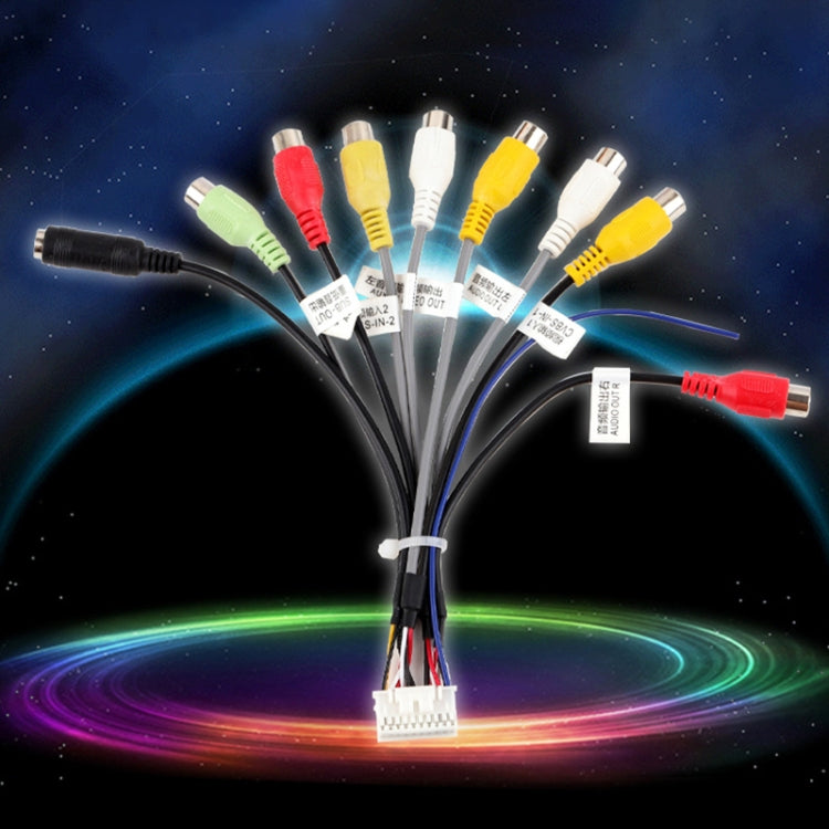 Palminfo Android Navigation 20-pin Audio Microphone Cable RCA Bass Amplifier Cable - DIY Cables by PMC TechLife | Online Shopping South Africa | PMC TechLife | Buy Now Pay Later Mobicred