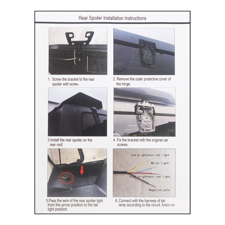 Car Modified Segmented Rear Wing Spoiler with Light for Jeep Wrangler JL 2018+, EU Version - free shipping - PMC TechLife - Order now!