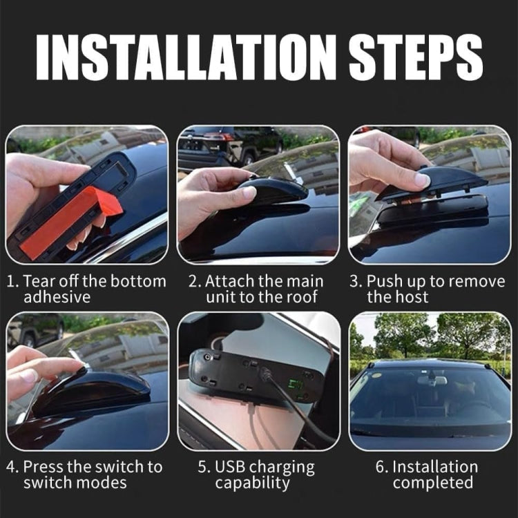 H901 Car Remote Pilot Light Warning Light Dual Flash Light (White) - Warning Lights by PMC TechLife | Online Shopping South Africa | PMC TechLife | Buy Now Pay Later Mobicred