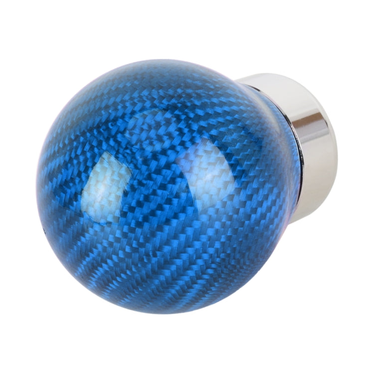 Car Carbon Fiber Pattern Gear Shift Knob Round Modified Gear Shift Head (Blue) - Shift Knob by PMC TechLife | Online Shopping South Africa | PMC TechLife | Buy Now Pay Later Mobicred