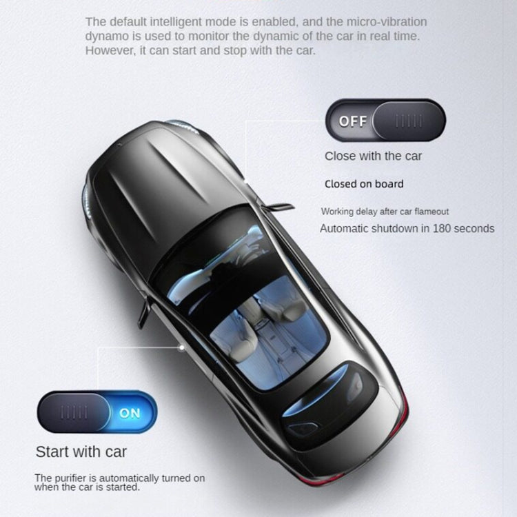 Car Negative Ion Air Purifier with 2 Solid Aromatherapy Sticks (Black) - Air Purifier by PMC TechLife | Online Shopping South Africa | PMC TechLife | Buy Now Pay Later Mobicred