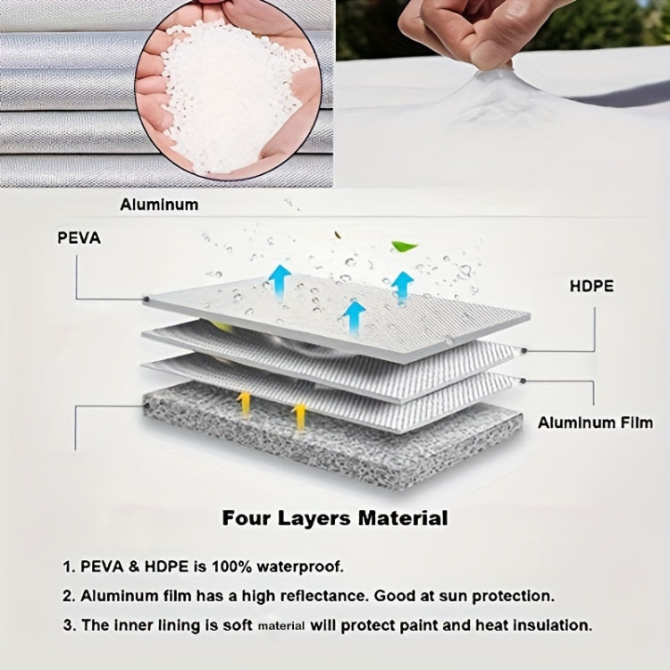 4pcs / Set Car Tire 420D Oxford Cloth Protective Cover, Diameter: 48-58cm, Width: 29cm - Window Foils & Solar Protection by PMC TechLife | Online Shopping South Africa | PMC TechLife | Buy Now Pay Later Mobicred