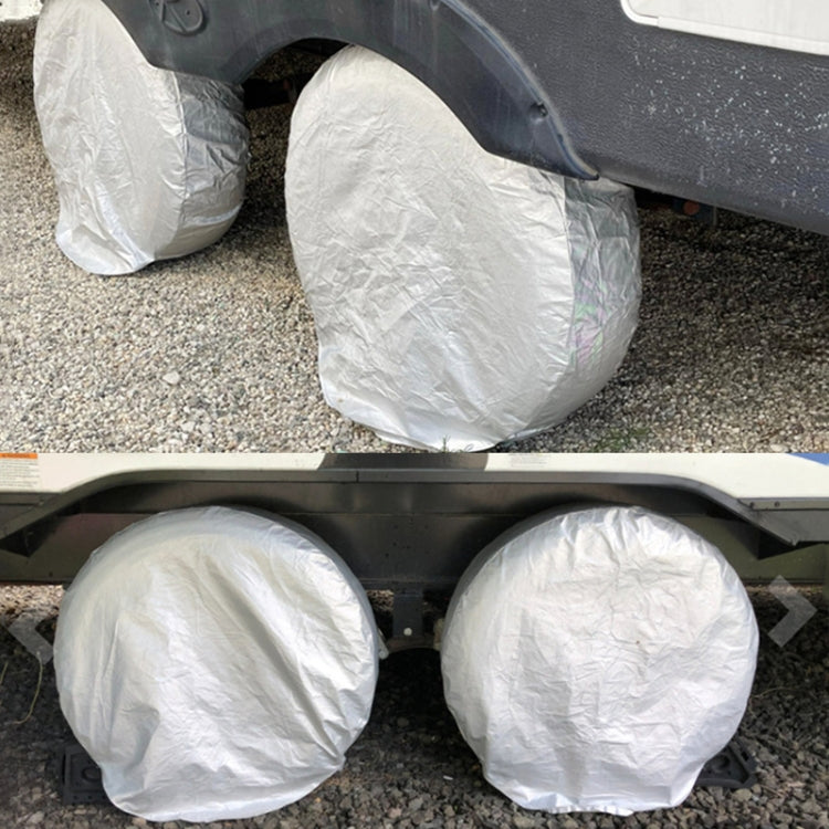4pcs / Set Car Tire 420D Oxford Cloth Protective Cover, Diameter: 48-58cm, Width: 29cm - Window Foils & Solar Protection by PMC TechLife | Online Shopping South Africa | PMC TechLife | Buy Now Pay Later Mobicred