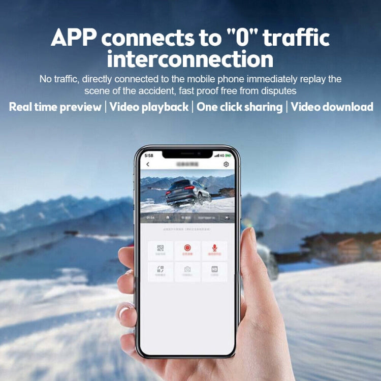 Car 1080P HD WiFi Driving Recorder, Supports Mobile APP Link & Automatic Loop Recording - Car DVRs by PMC TechLife | Online Shopping South Africa | PMC TechLife | Buy Now Pay Later Mobicred
