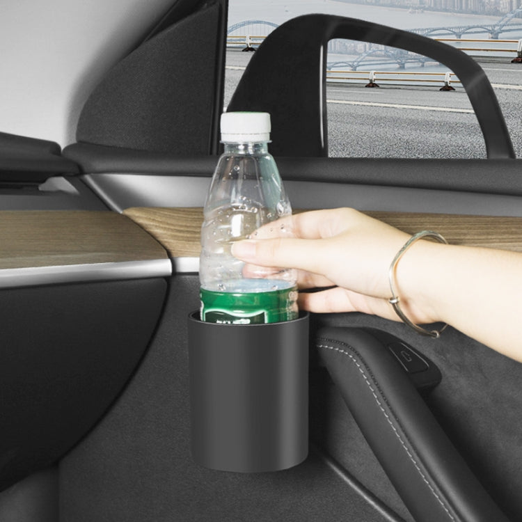 For Tesla Model Y / 3 2pcs / Set Car Door Main Driver & Co-pilot Water Cup Storage Holder - Car Drink Holders by PMC TechLife | Online Shopping South Africa | PMC TechLife | Buy Now Pay Later Mobicred