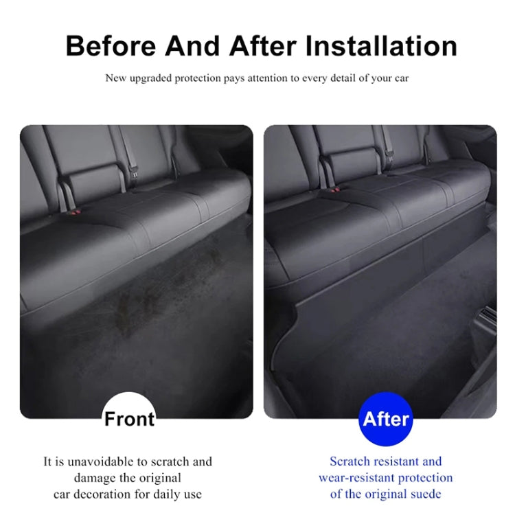 For Tesla Model Y 2pcs / Set Car Rear Seat Lower Protection Panel - Seat Accessories by PMC TechLife | Online Shopping South Africa | PMC TechLife | Buy Now Pay Later Mobicred