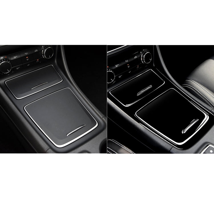 Car Central Control Panel Decorative Sticker For Mercedes-Benz A-class 2013-2018 / CLA 2013-2017 / GLA 2015-2018, Left and Right Drive Universal (Black) - Car Interior Mouldings by PMC Jewellery | Online Shopping South Africa | PMC Jewellery | Buy Now Pay Later Mobicred